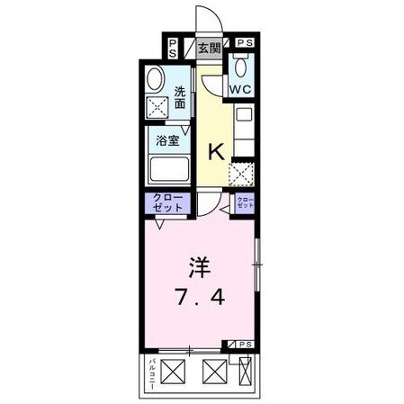 ブリック　フェアリーVの物件間取画像